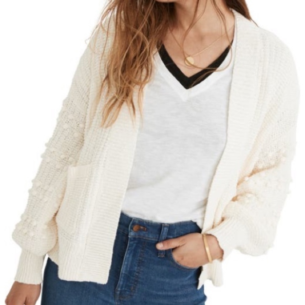 Madewell Bobble Cardigan Sweater